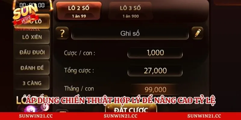 Lô đề Sunwin 5 Áp dụng chiến thuật hợp lý để nâng cao tỷ lệ chiến thắng mỗi ngày