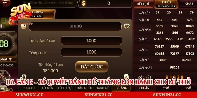 Ba Càng - Bí Quyết Đánh Đề Thắng Lớn Dành Cho Lô Thủ