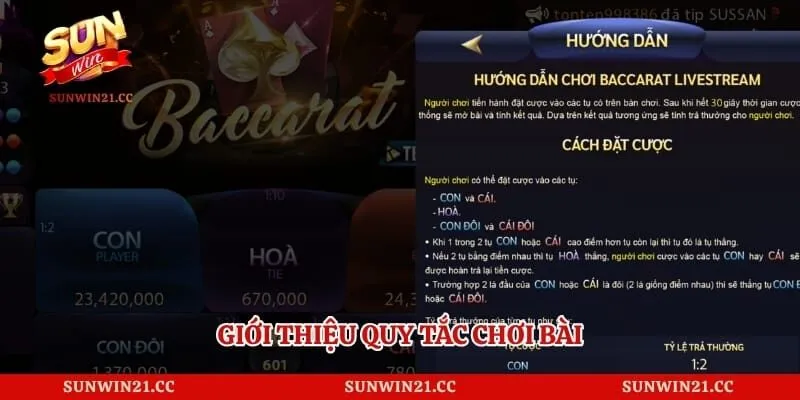 Baccarat – Tựa Game Bài Trực Tuyến Đẳng Cấp Hàng Đầu 3 Giới thiệu quy tắc chơi bài