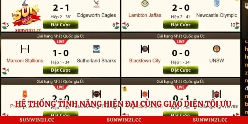 Crown Sports - Điểm Đến Cho Người Đam Mê Thể Thao Mỗi Ngày 3 Hệ thống tính năng hiện đại cùng giao diện tối ưu cho người dùng