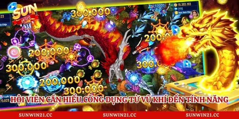 Hội viên cần hiểu công dụng từ vũ khí đến tính năng