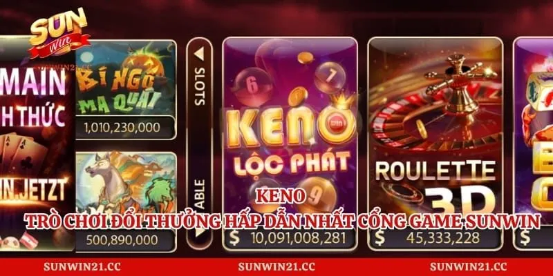 Keno - Trò Chơi Đổi Thưởng Hấp Dẫn Nhất Cổng Game Sunwin