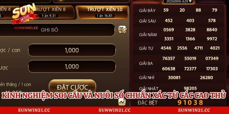 Dàn Đề - Kinh Nghiệm Bắt Số Chuẩn Xác Mỗi Ngày Tại Sunwin 4 Kinh nghiệm soi cầu và nuôi số chuẩn xác từ các cao thủ lâu năm