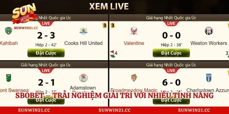 Sbobet – Trải Nghiệm Giải Trí Với Nhiều Tính Năng