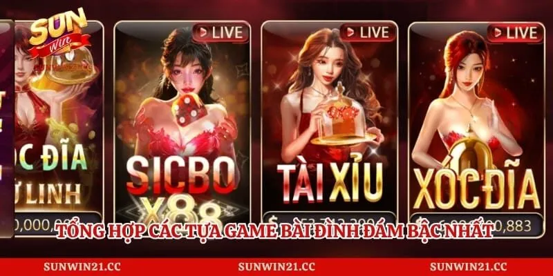 Tổng hợp các tựa game bài đình đám bậc nhất thu hút người chơi